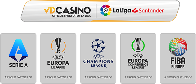 Vdcasino - La Liga Resmi Sponsoru | Serie A, UEFA Şampiyonlar Ligi, Europa League, Conference League, FIBA Europe Ortağı